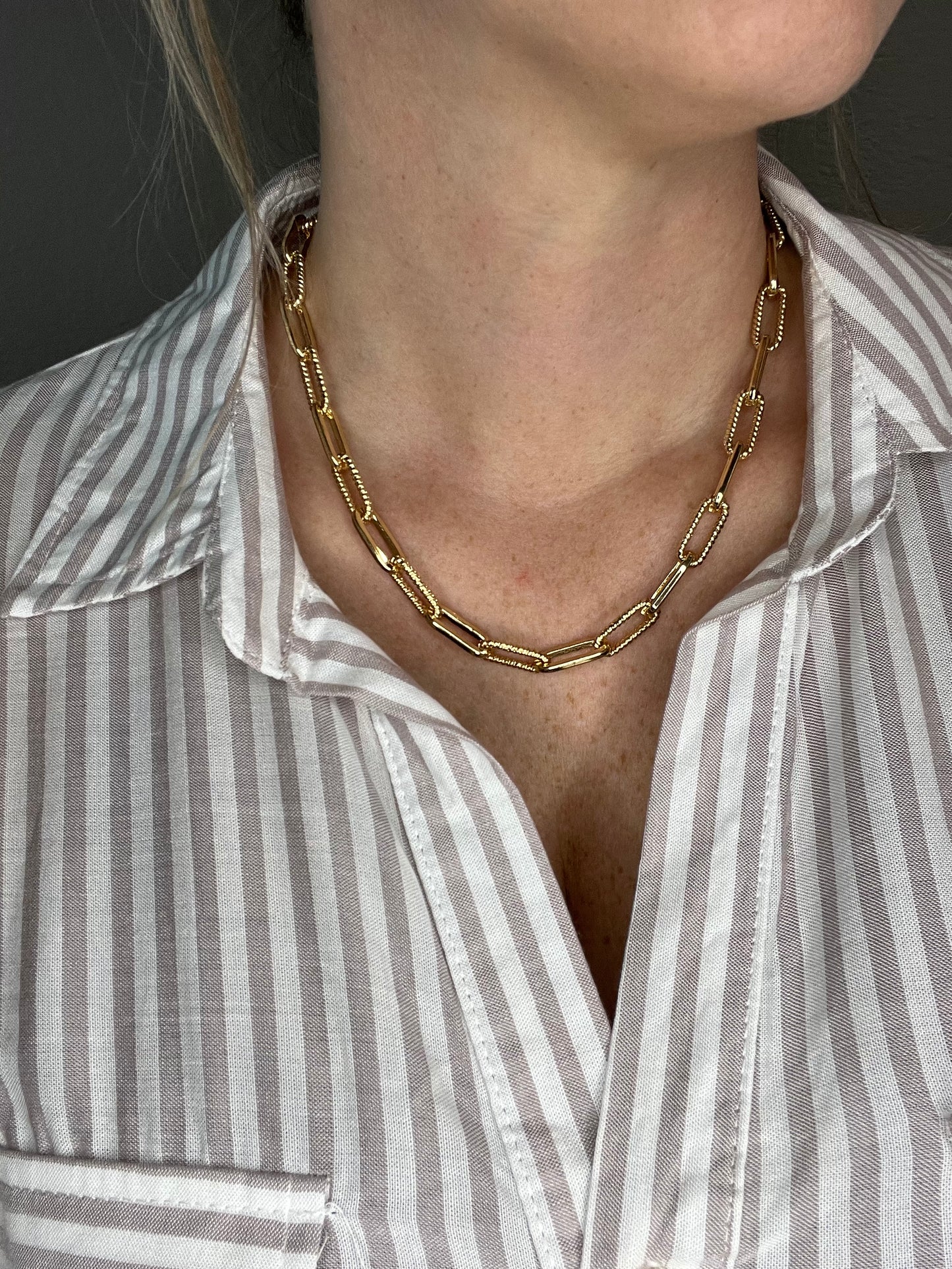 Jess gold chain necklace