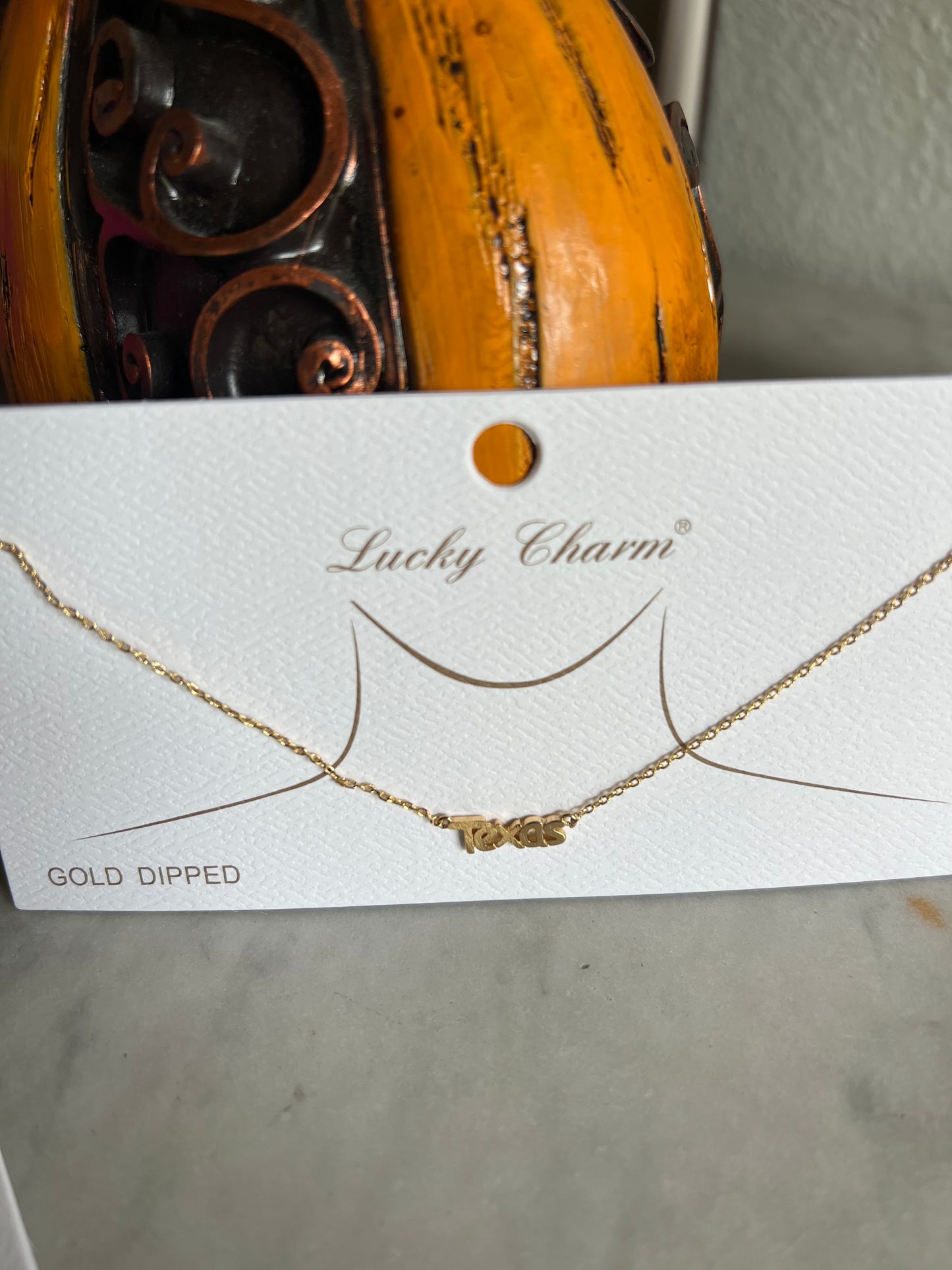 State name necklace