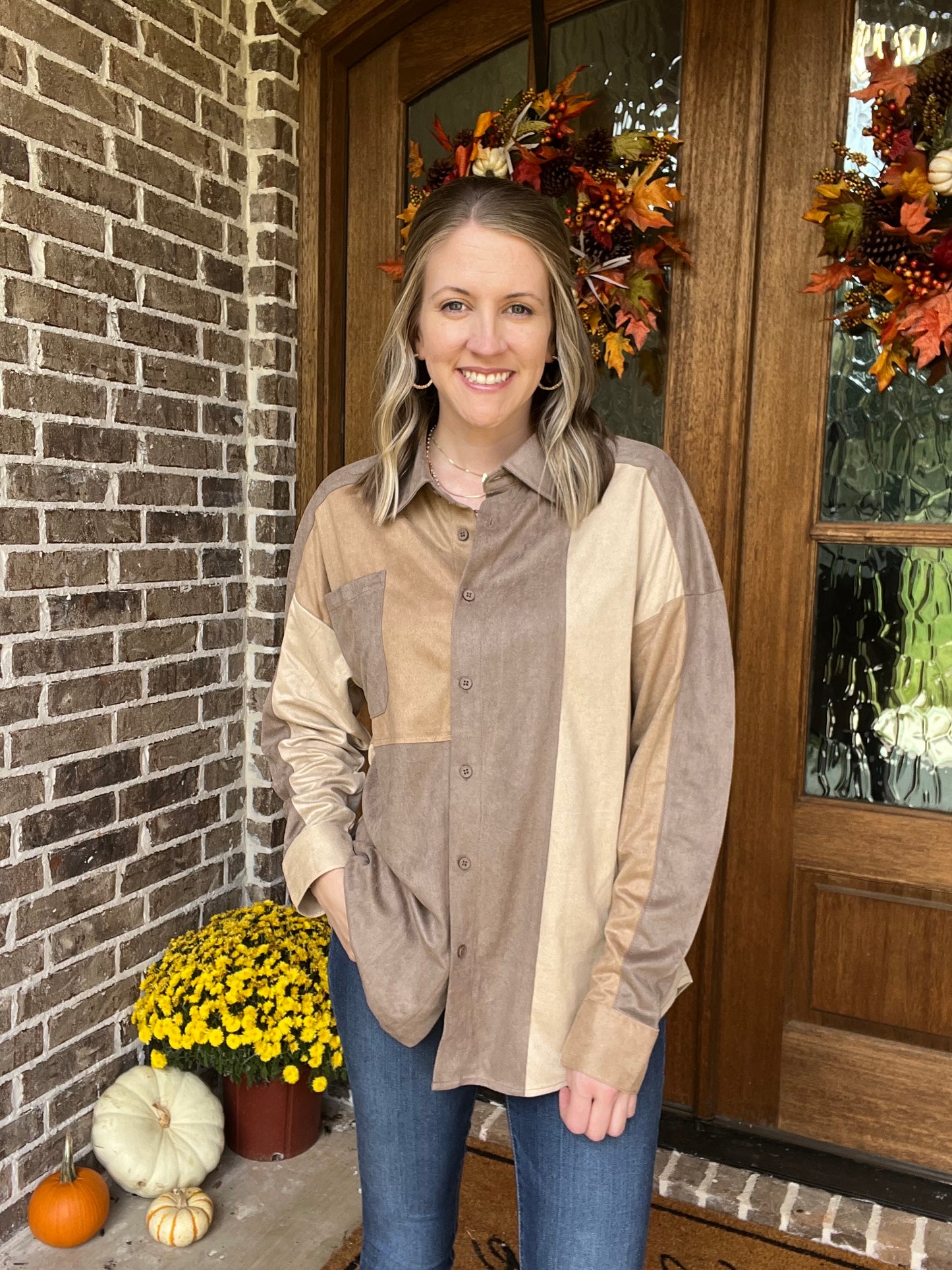 Fall breeze top- neutral mix