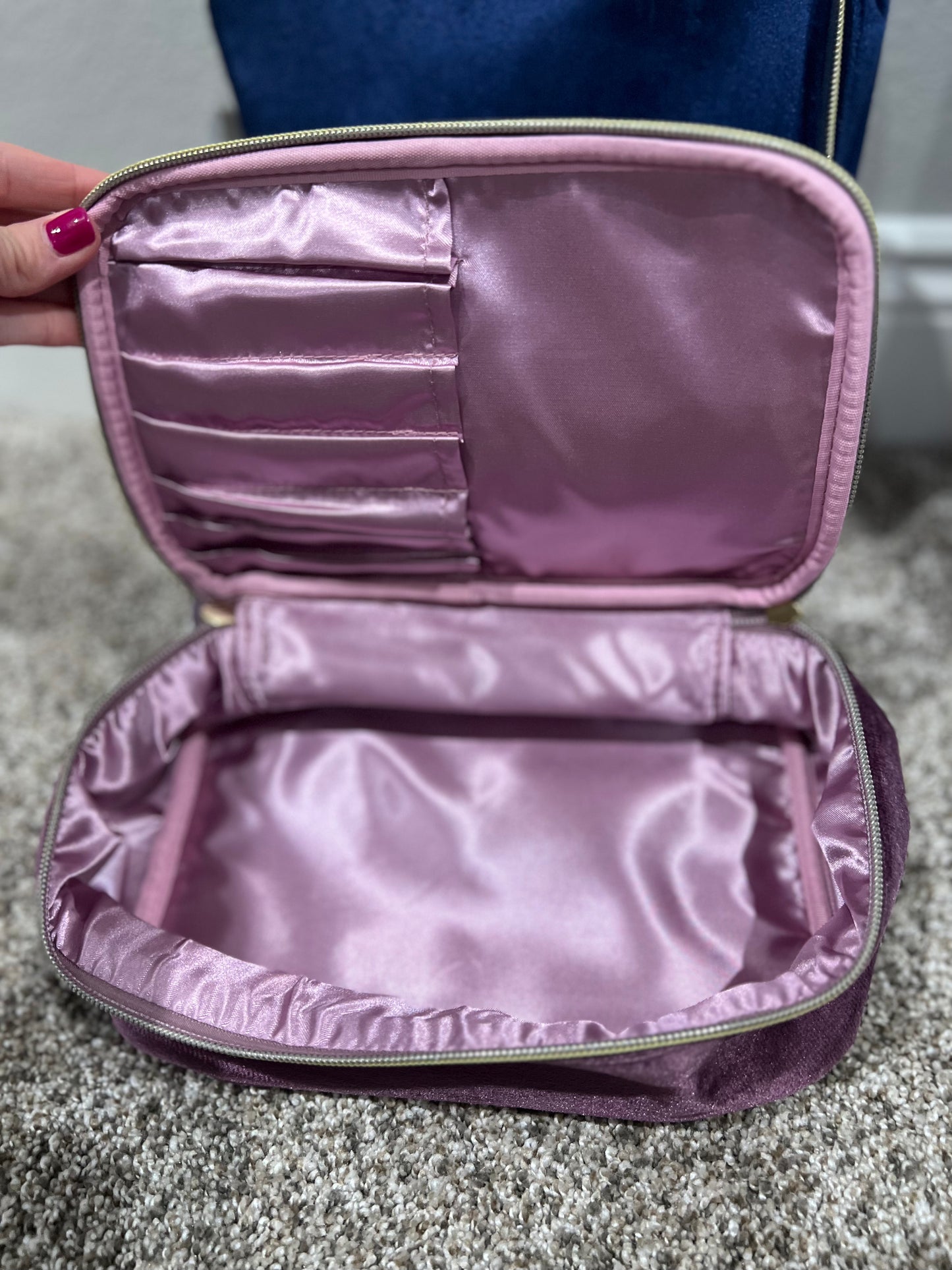 Velvet travel case