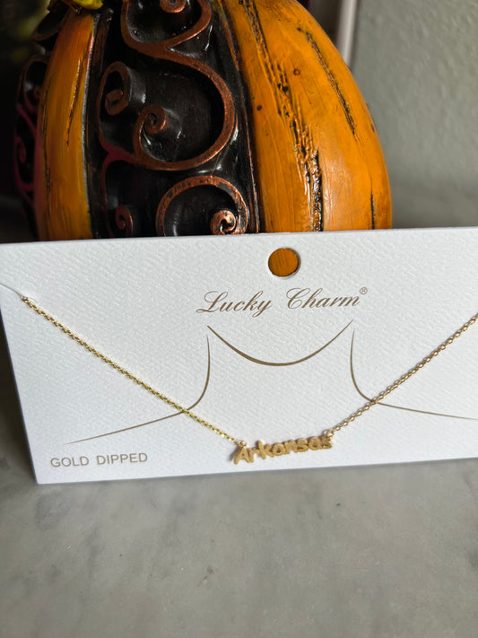 State name necklace