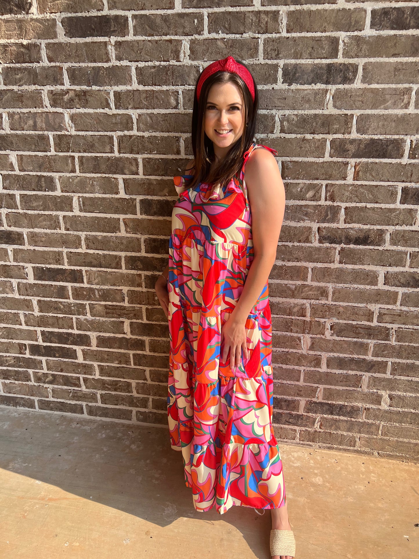 Groovy multi color maxi