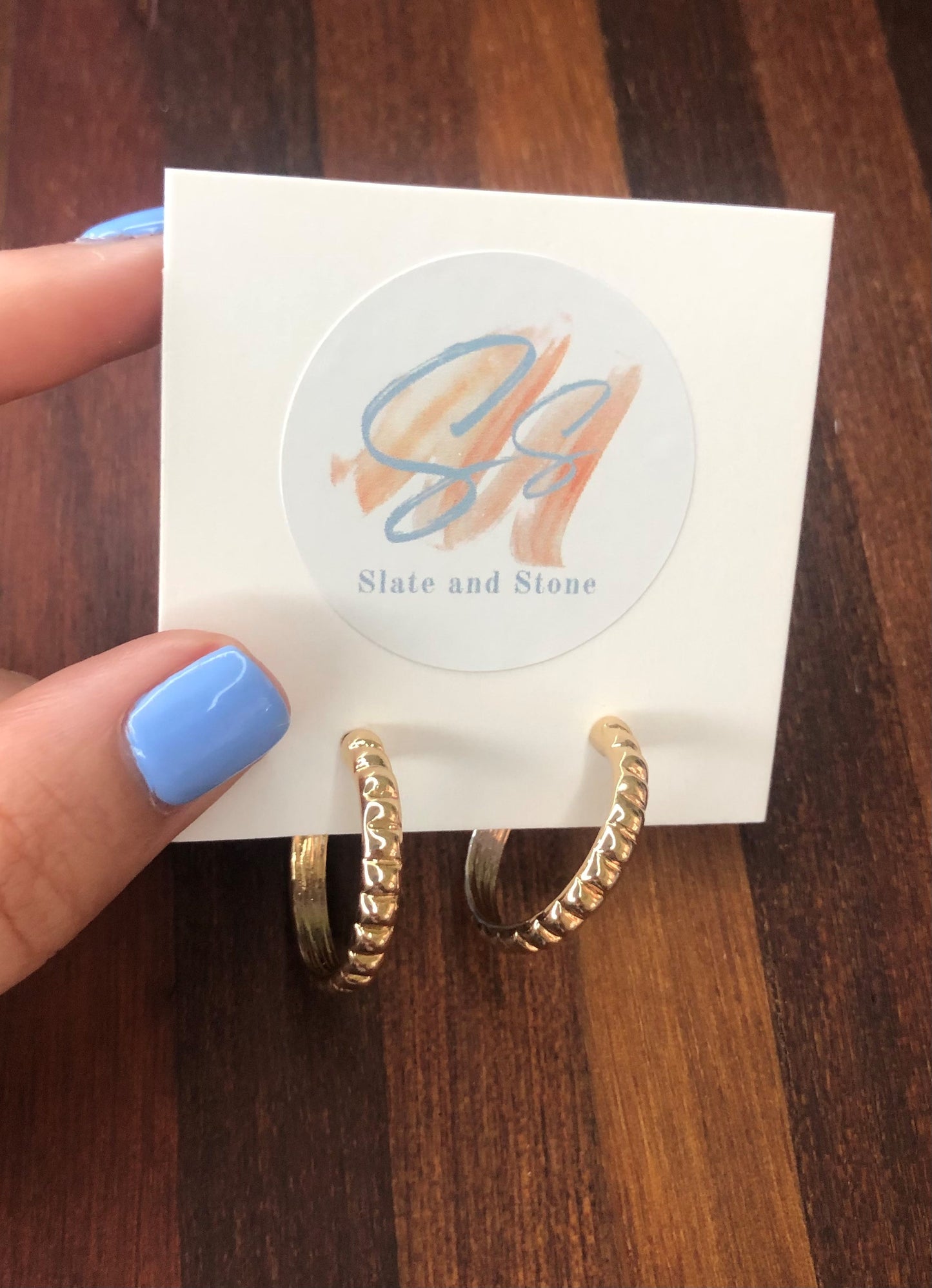Basic gold hoops