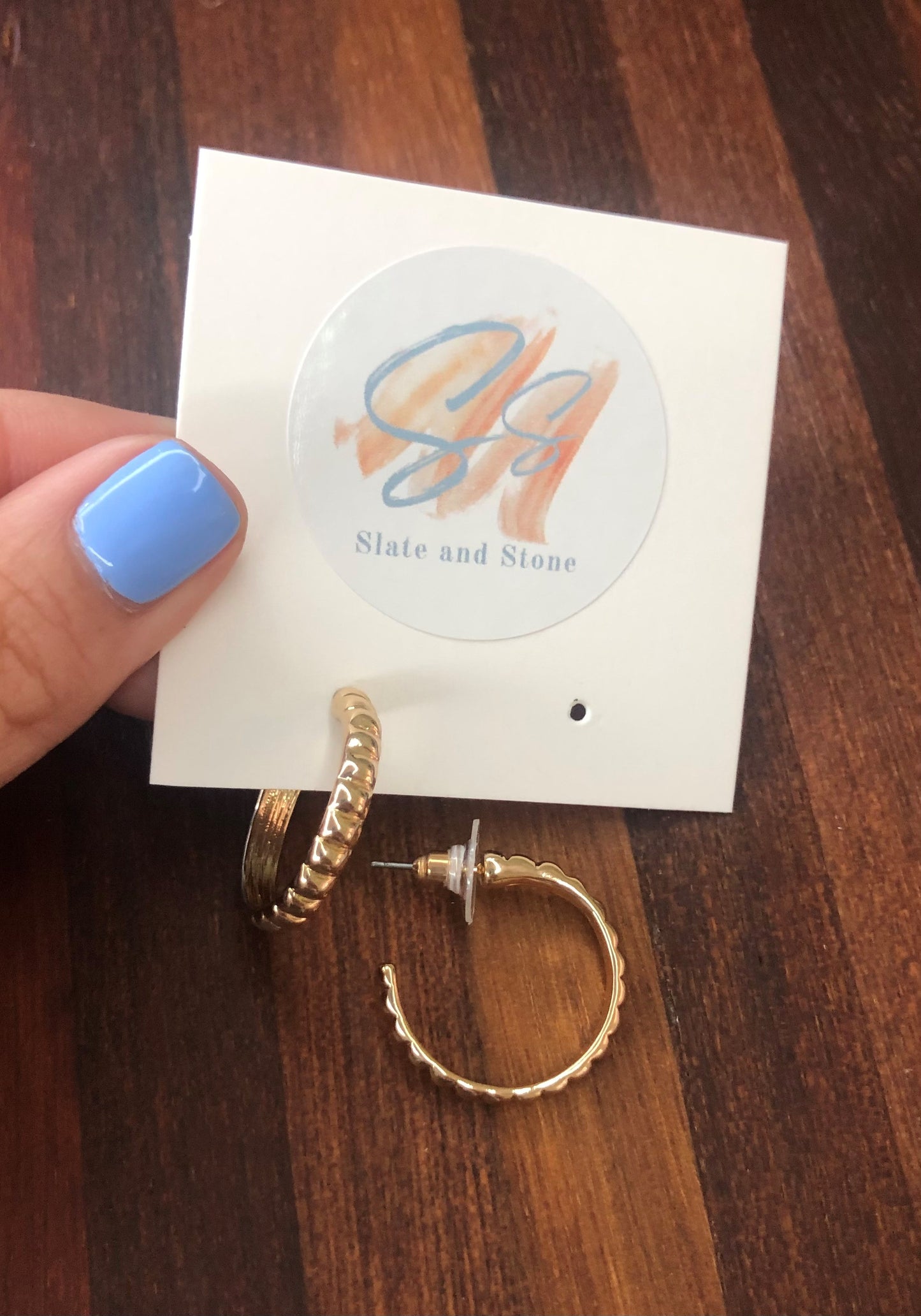 Basic gold hoops