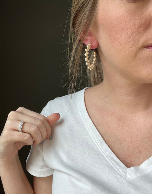 Pearls please hoops