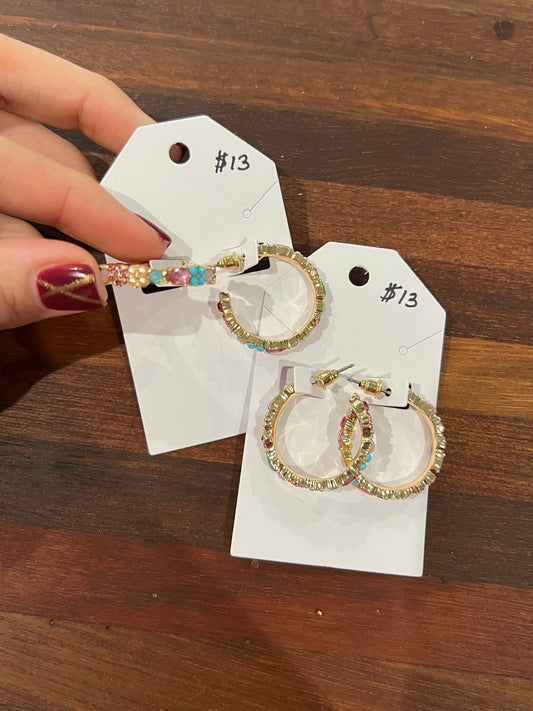 Jeweled hoops