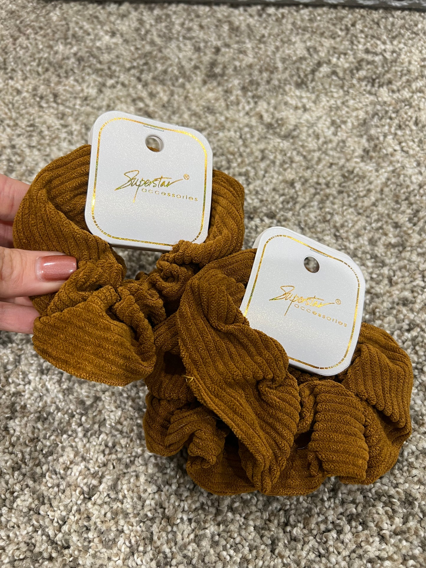 Knit scrunchie- 2 pack