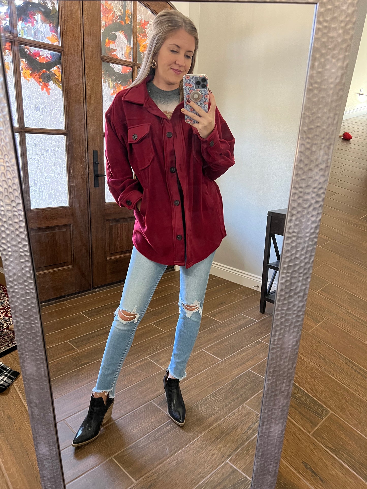 Marley fleece shacket - 2 colors