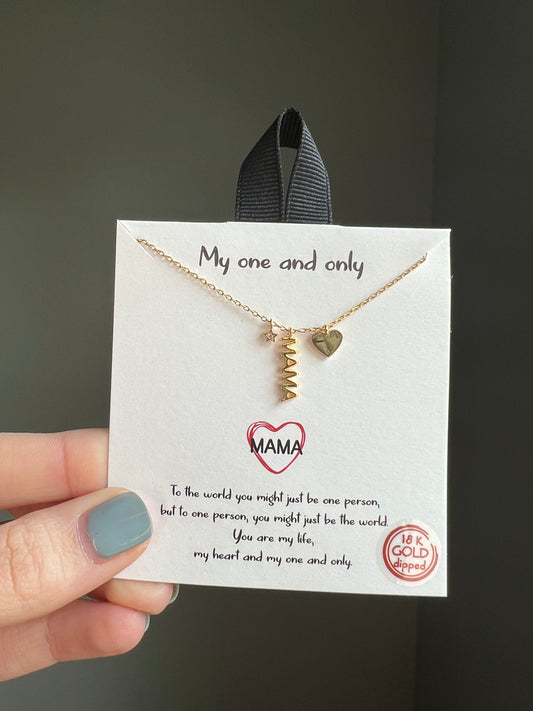 Mama heart necklace - 2 colors