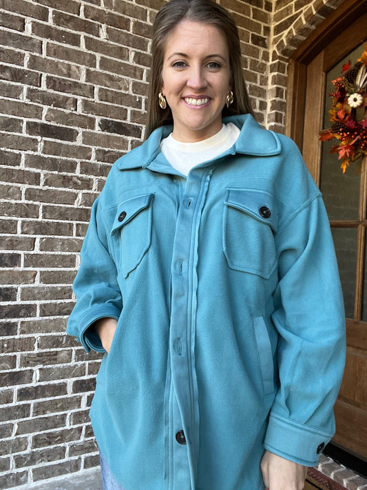 Marley fleece shacket - 2 colors