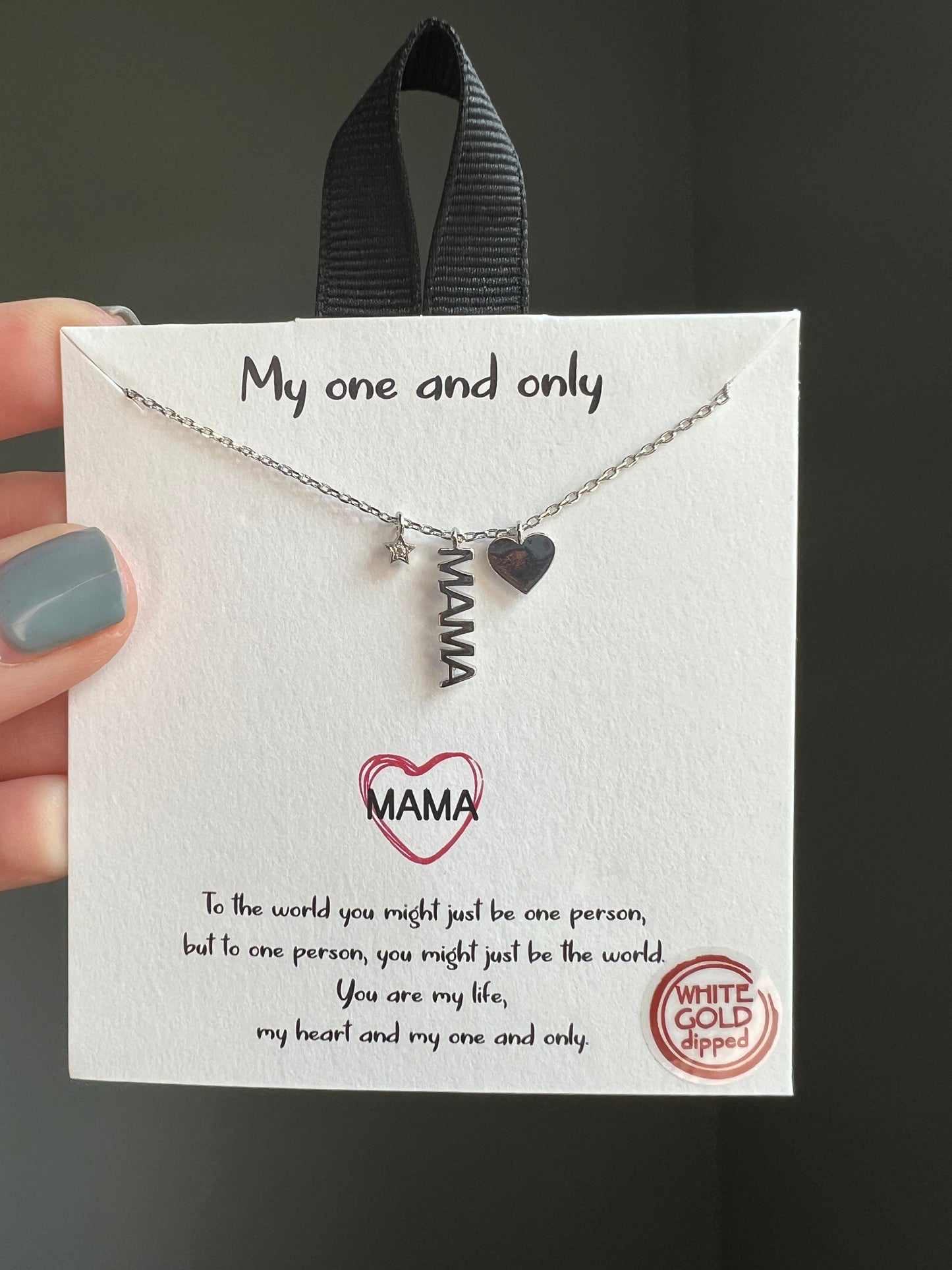 Mama heart necklace - 2 colors