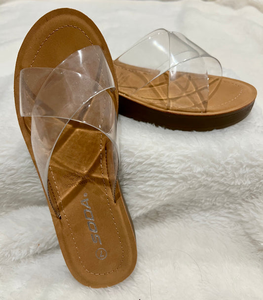 Sennet sandals- clear