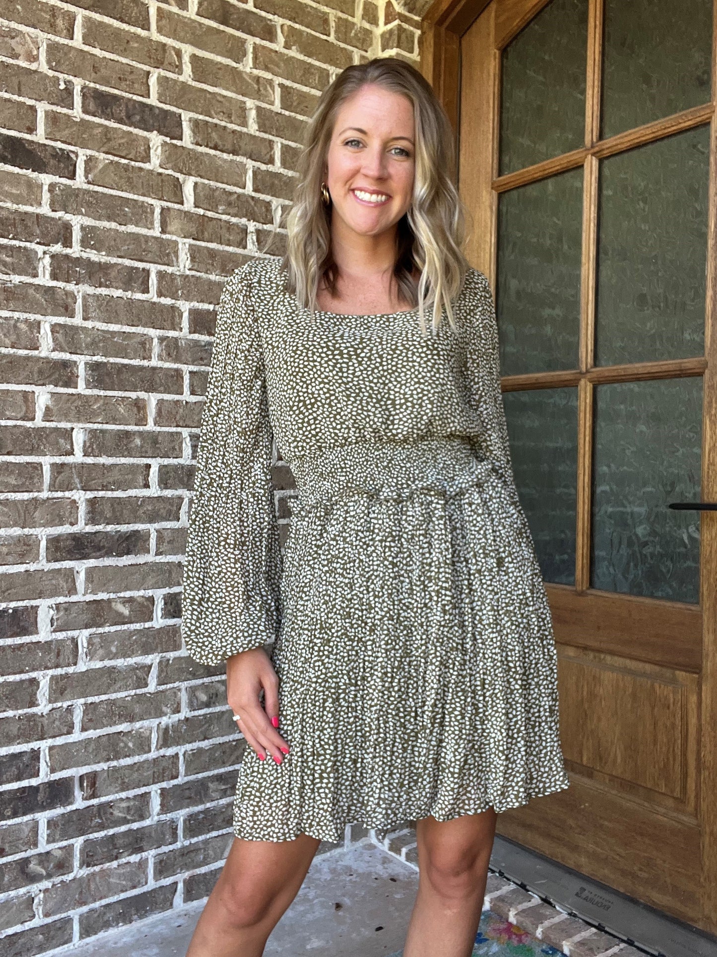 Bella dress- olive