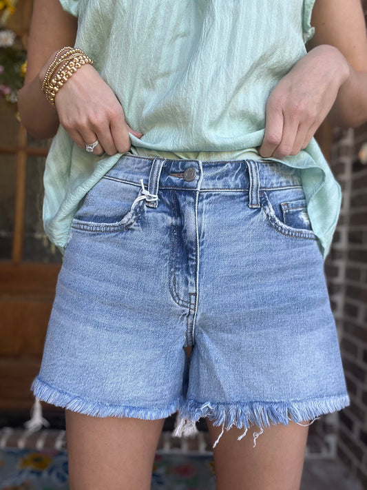 Cortney mom shorts by Vervet