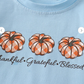 GIRLS thankful, grateful, blessed long sleeve tee