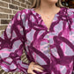 Printed plum top