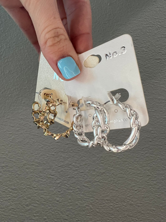 Chain-link hoops - 2 colors