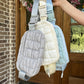 Quilted puff crossbody - 3 colors