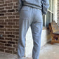 Textured ponti jogger pants- grey