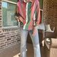 Multicolor striped button down