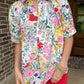 Sutton Floral Print Collared Top