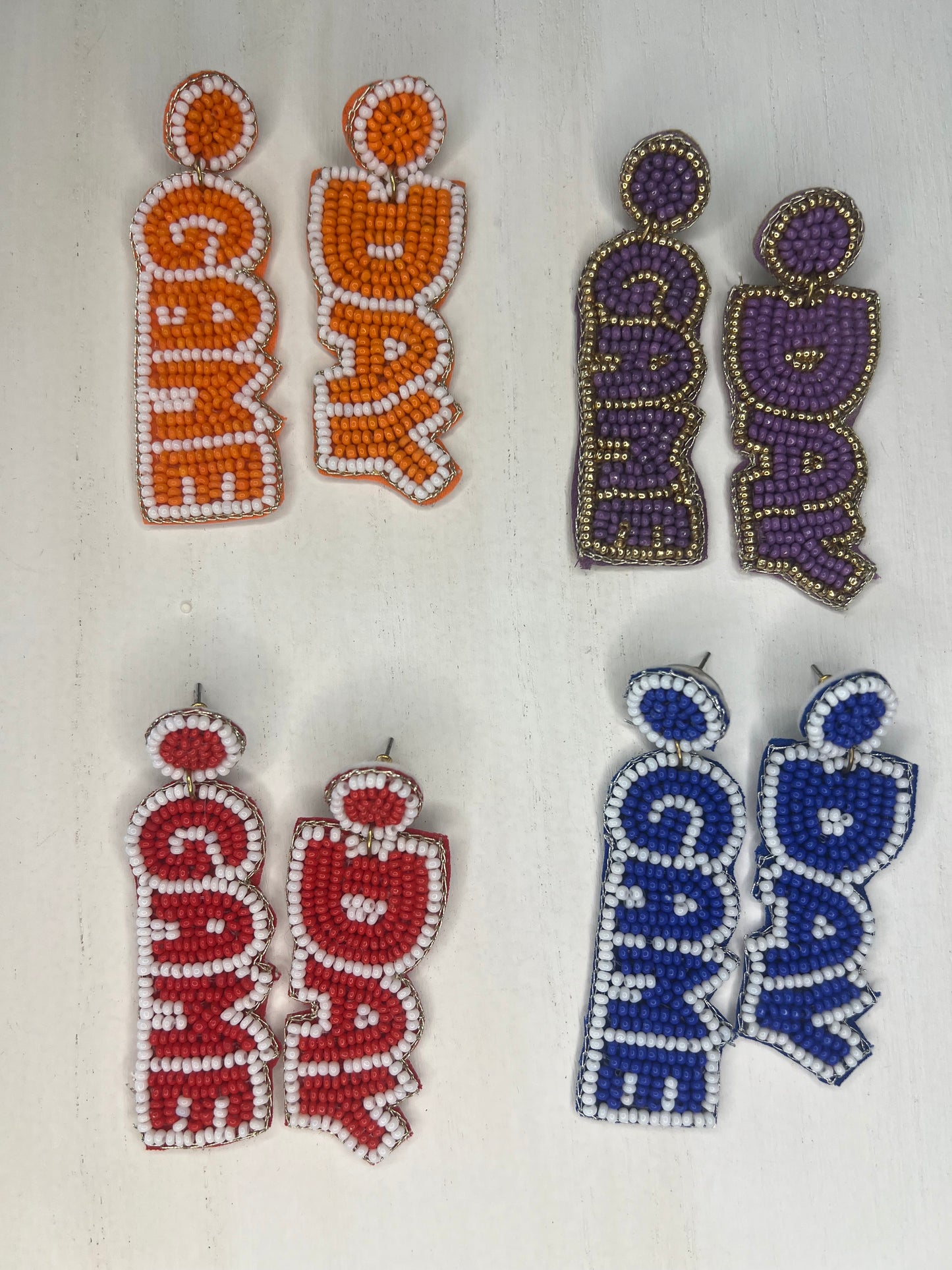 Game Day earrings -4 colors