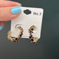 Rhinestone open hoops