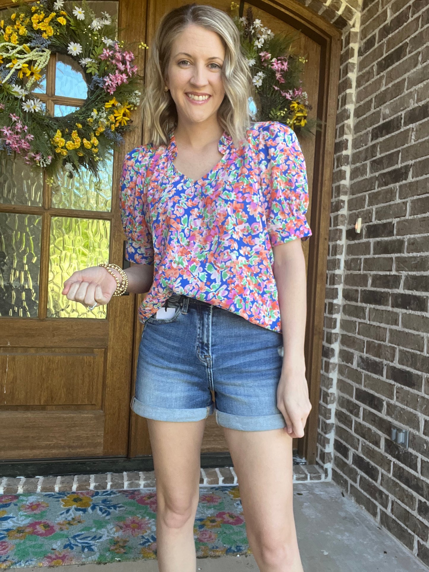 High rise mom shorts