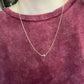 Gold Chain with Sideways Rhinestone Cross
