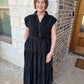 Timeless black midi dress