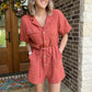 Gauze romper - rust