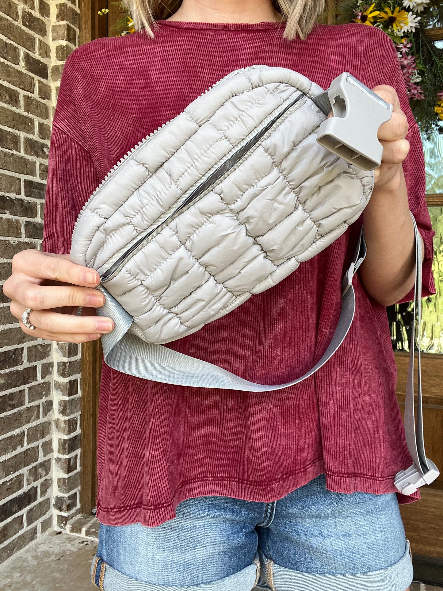 Quilted puff crossbody - 3 colors