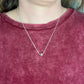 Thin Silver Chain with Silver Bead