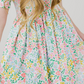 DAFFODILS Short sleeve pocket twirl dress