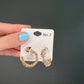 Rhinestone open hoops