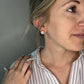 Round stud earrings