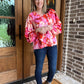 Pink and red love top