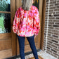 Pink and red love top