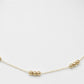 Simple gold beaded necklace