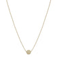 Thin Gold Chain with Gold Bead