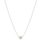 Thin Silver Chain with Silver Bead