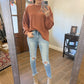 Comfy Basic Top- Terracotta