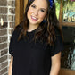 Cami ribbed short sleeve dress