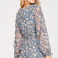 Long sleeve floral romper