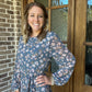 Long sleeve floral romper