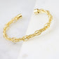 Pickens metal cuff bracelet - gold