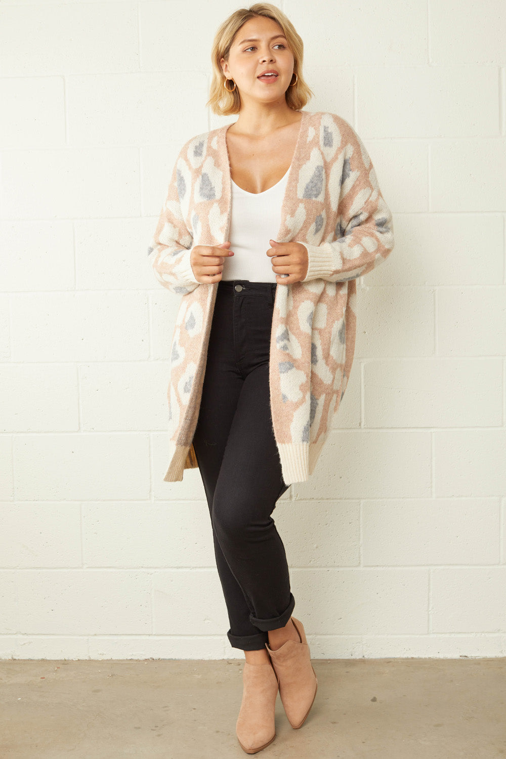 Jade animal cardigan- plus size