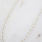 Kenny glass bead necklace- white