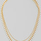 Layered chain heart necklace