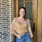 Just peachy top- slight crop
